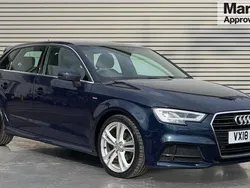 Blue Used 2018 Audi A3 S-Line Hatchback | £12,357 (Good price)