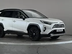 White/black Used 2021 Toyota RAV4 Hybrid SUV | £25,198 (Fair price)