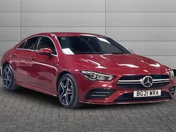 Red Used 2021 Mercedes CLA35 AMG Sedan | £27,990 (Fair price)