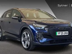Blue New 2025 Audi Q4 e-tron Black Edition SUV | £52,000 (Super price)