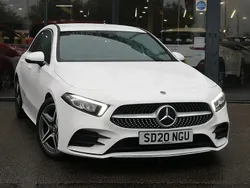 White Used 2020 Mercedes A200 AMG line Hatchback | £19,698 (Fair price)