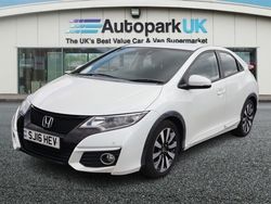 White Used 2016 Honda Civic SE Plus Hatchback | £9,395 (Fair price)