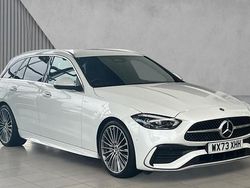 Manufaktur opalite white bright Used 2023 Mercedes C200 AMG Line Premium Estate | £29,980 (Fair price)