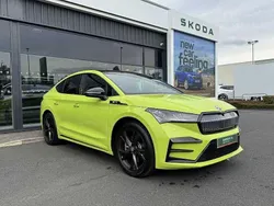 Hyper green Used 2023 Skoda Enyaq iV vRS SUV | £31,995 (Fair price)