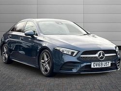 Blue Used 2019 Mercedes A180 AMG line Sedan | £14,450 (Fair price)