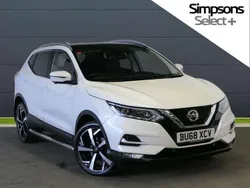White Used 2018 Nissan Qashqai Tekna SUV | £13,995 (Fair price)