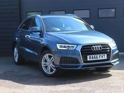 Blue Used 2017 Audi Q3 S-Line SUV | £10,995 (Fair price)