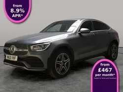Grey Used 2021 Mercedes GLC300e AMG line Coupe | £31,121 (Good price)