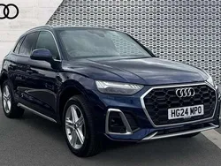 Blue New 2024 Audi Q5 S-Line SUV | £39,877 (A bit pricey)