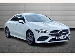 White Used 2022 Mercedes CLA180 AMG line Sedan | £23,490 (Good price)