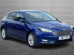 Deep impact blue Used 2017 Ford Focus Zetec Hatchback | £6,290 (Fair price)