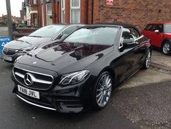 Black Used 2018 Mercedes E220 AMG line Cabriolet | £24,750 (Expensive)