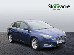 Blue Used 2017 Ford Focus Titanium Hatchback | £7,490 (Good price)