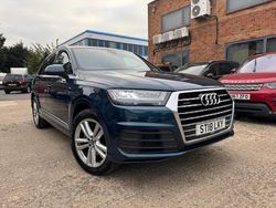 Blue Used 2018 Audi Q7 S-Line SUV | £24,990 (Good price)