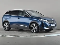 Blue Used 2021 Peugeot 3008 GT Hatchback | £17,798 (Fair price)