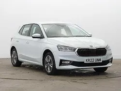 Moon white metallic Used 2022 Skoda Fabia SE L Hatchback | £13,341 (Fair price)