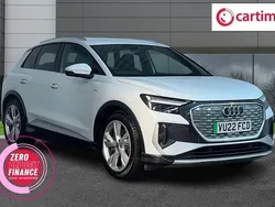 White Used 2022 Audi Q4 e-tron S-Line SUV | £24,395 (Good price)
