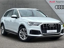 White Used 2022 Audi Q7 Sport SUV | £38,495 (Fair price)
