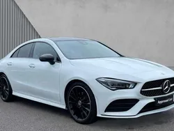 White Used 2023 Mercedes CLA220 AMG Line Premium Plus Sedan | £29,225 (Fair price)