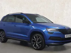 Blue Used 2021 Skoda Karoq SportLine SUV | £20,811 (Fair price)