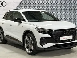 White Used 2024 Audi Q4 e-tron Black Edition SUV | £38,520 (Fair price)