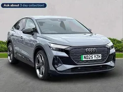 Grey New 2025 Audi Q4 Sportback e-tron Black Edition SUV | £41,764 (Expensive)
