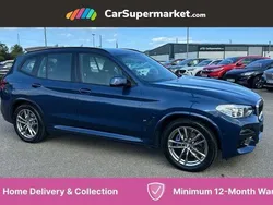 Blue Used 2021 BMW X3 M Sport SUV | £25,176 (Good price)