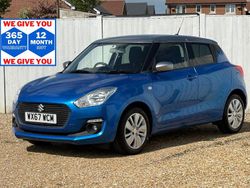 Silver/blue Used 2017 Suzuki Swift SZ-T Hatchback | £8,999 (Fair price)