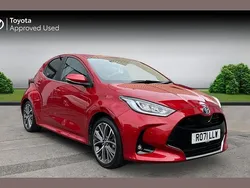 Red Used 2021 Toyota Yaris Hybrid Hatchback | £18,757 (Fair price)