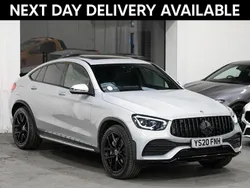 Silver Used 2020 Mercedes GLC300 AMG line Coupe | £29,995 (Good price)