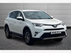 Pure white Used 2018 Toyota RAV4 Hybrid SUV | £16,750 (Super price)