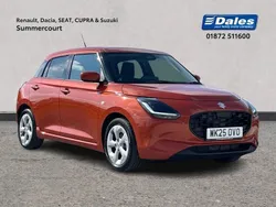 Metallic flame orange pearl Used 2025 Suzuki Swift Hatchback | £18,750 (Expensive)