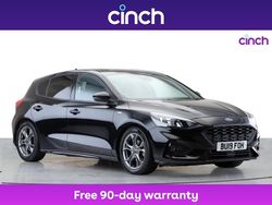 Black Used 2019 Ford Focus ST-Line Hatchback | £10,849 (Fair price)