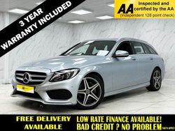 Silver Used 2018 Mercedes C220 AMG line Estate | £15,895 (Fair price)