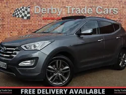 Silver Used 2014 Hyundai Santa Fe Premium SE SUV | £10,990 (Fair price)
