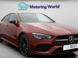 Red Used 2022 Mercedes CLA220 AMG line Sedan | £26,600 (Fair price)