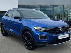 Ravenna blue metallic black Used 2021 VW T-Roc Black Edition SUV | £21,439 (A bit pricey)