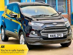 Black Used 2016 Ford Ecosport Zetec SUV | £4,499 (Fair price)