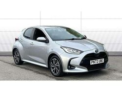 Silver Used 2022 Toyota Yaris Hybrid Design Hatchback | £16,542 (Fair price)