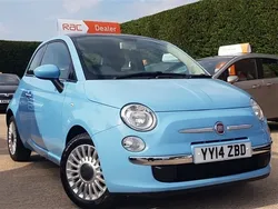 Blue Used 2014 Fiat 500 Lounge Hatchback | £5,795 (Fair price)