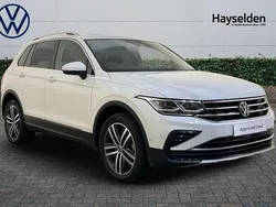 White Used 2021 VW Tiguan Elegance SUV | £21,985 (Good price)