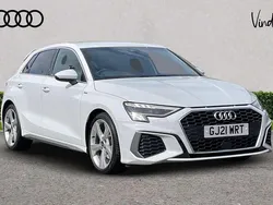White Used 2021 Audi A3 S-Line Hatchback | £20,900 (Fair price)