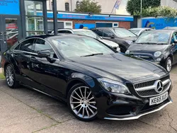 Black Used 2016 Mercedes CLS220 AMG line Coupe | £13,480 (Fair price)