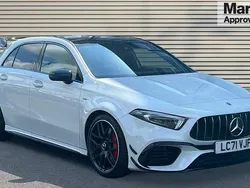 White Used 2021 Mercedes A45 AMG Hatchback | £41,464 (Fair price)