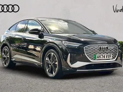Black Used 2025 Audi Q4 Sportback e-tron S-Line SUV | £38,200