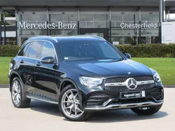 Black Used 2022 Mercedes GLC220 AMG line SUV | £35,500