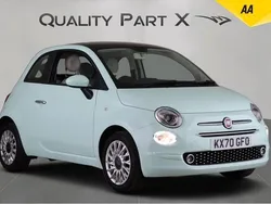 Green Used 2020 Fiat 500 Lounge Hatchback | £6,980 (Good price)