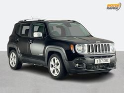 Black Used 2017 Jeep Renegade Limited SUV | £9,495 (Fair price)