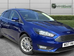 Blue Used 2017 Ford Focus Zetec Hatchback | £6,790 (Good price)