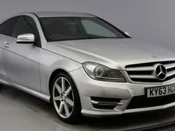 Silver Used 2013 Mercedes C180 AMG Coupe | £7,999 (Fair price)